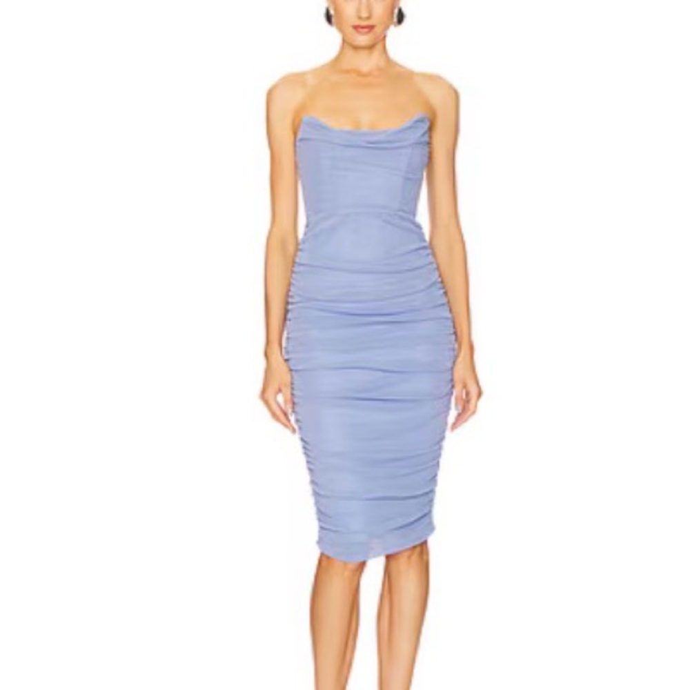 REVOLVE Strapless Lavender Dress